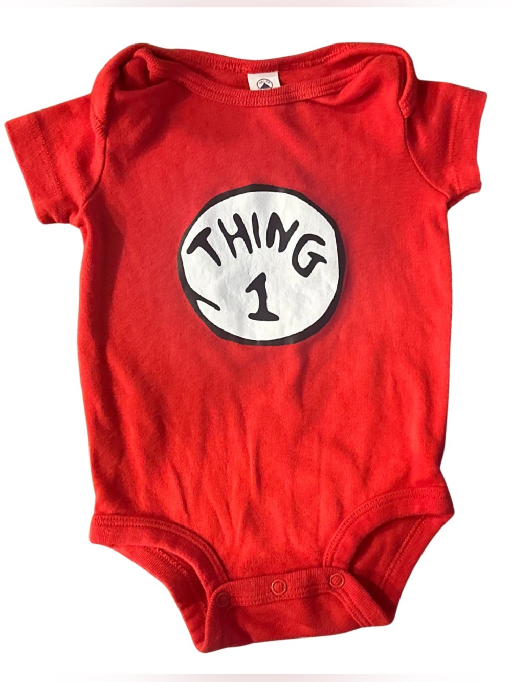 Dr Seuss Thing 1 Baby Onesie Costume Great Condition 3 Months